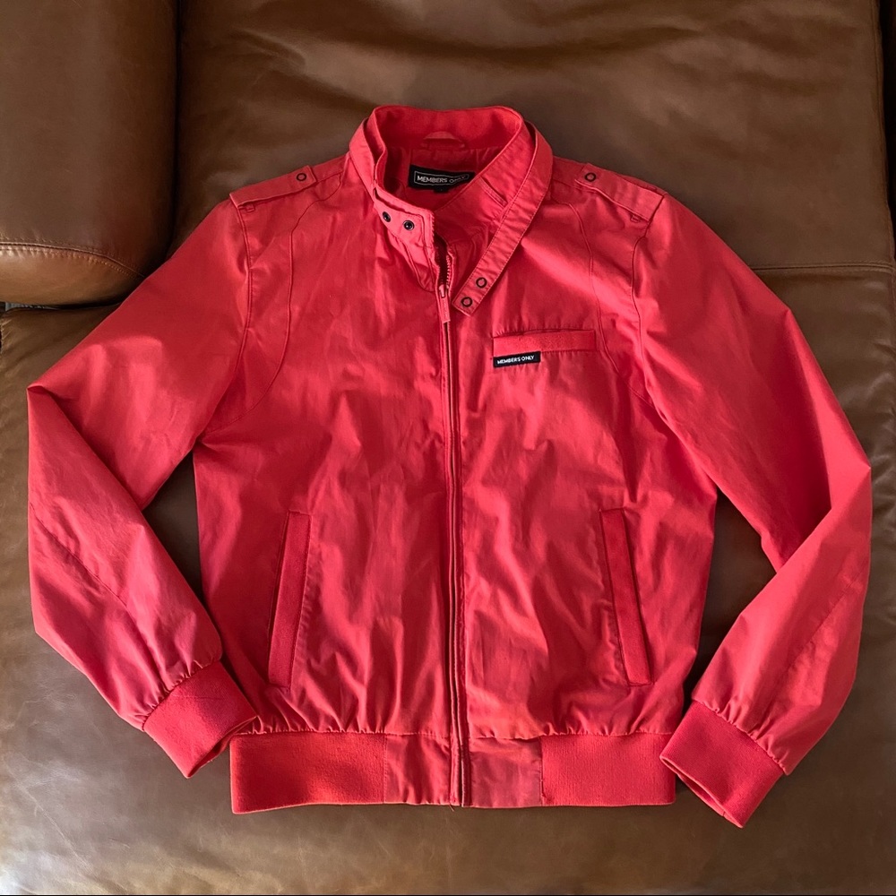 Members Only Orange Bomber Jacket